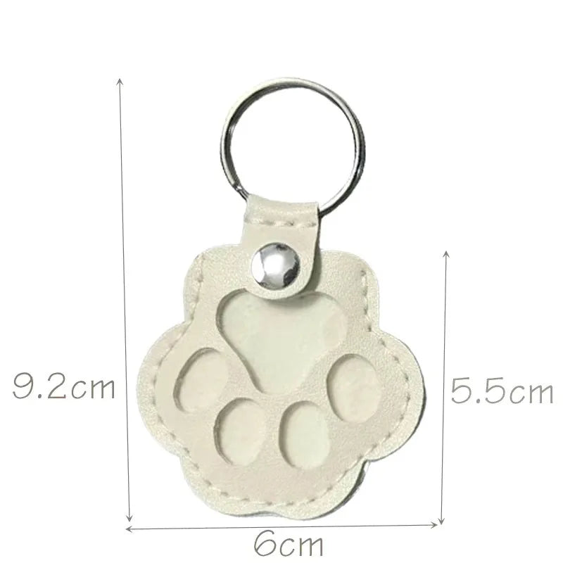 MemoryPaw – Leren Herdenkings Sleutelhanger met Haarlok Houder