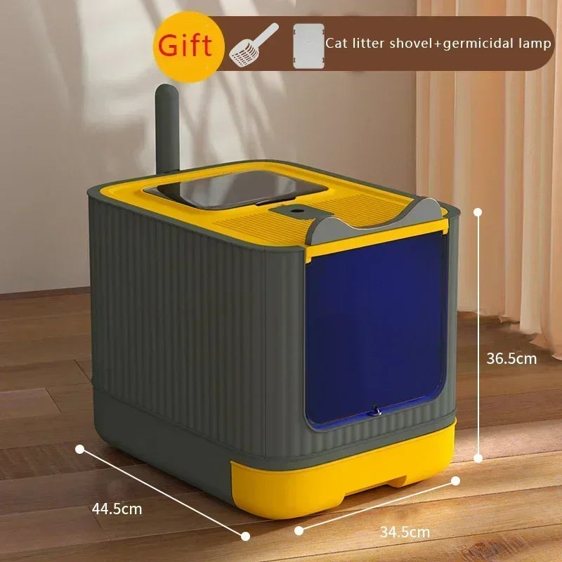 Gesloten Kattenbak met UV-sterilisatie – Groot & Hygiënisch Plastic