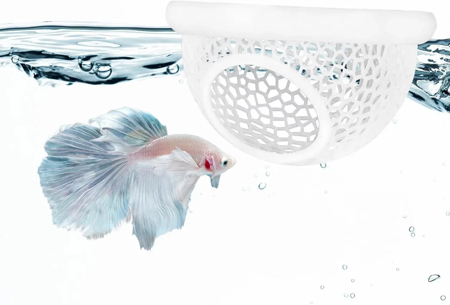 AquaHaven 3-in-1 Drijvende Grottenschuilplaats & Voederring voor Betta’s en Kleine Aquariumdieren