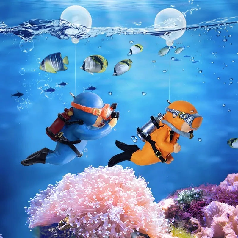 AquaFloat Drijvende Duiker Aquarium Decoratie
