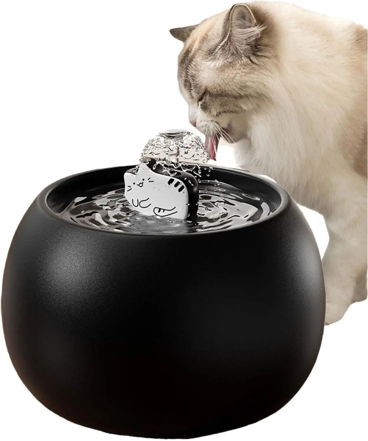 Keramische Kattenfontein – Stil, USB, 5-voudige Filter