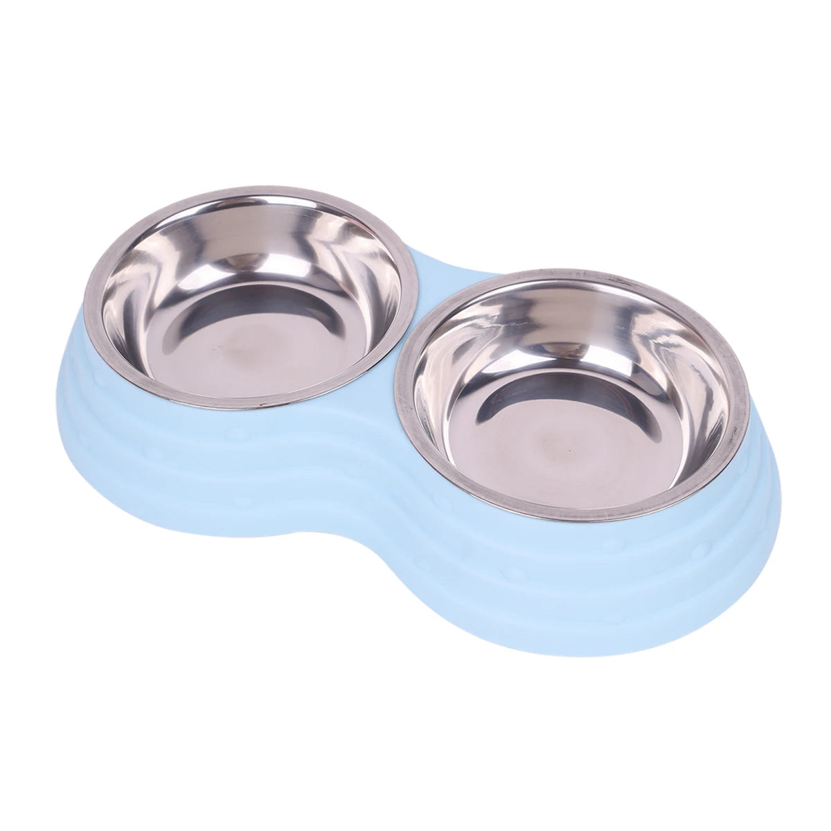 Dubbele Voerbak Hond/Kat – RVS & Antislip, Verhoogd
