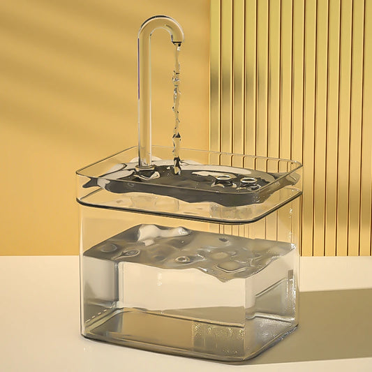 Kattenfontein 1.5L – Automatisch, Stil, BPA-vrij en Transparant Design