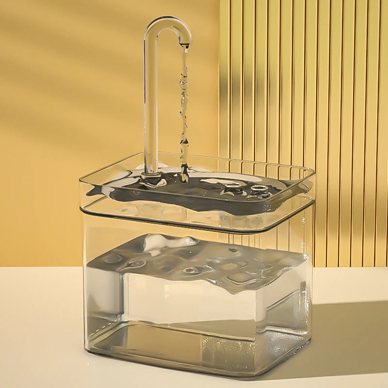 Kattenfontein 1.5L – Automatisch, Stil, BPA-vrij en Transparant Design