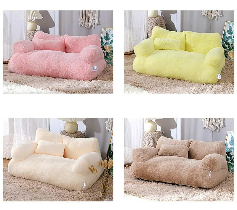 LuxeFluff Kattenbank – Winter Warme Kattenmand & Sofa