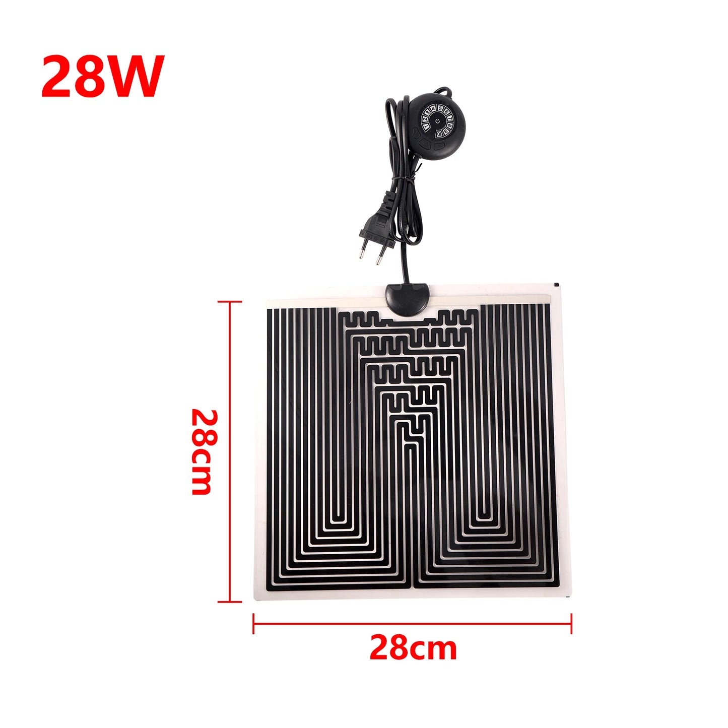 Verwarmingsmat met regelbare temperatuur