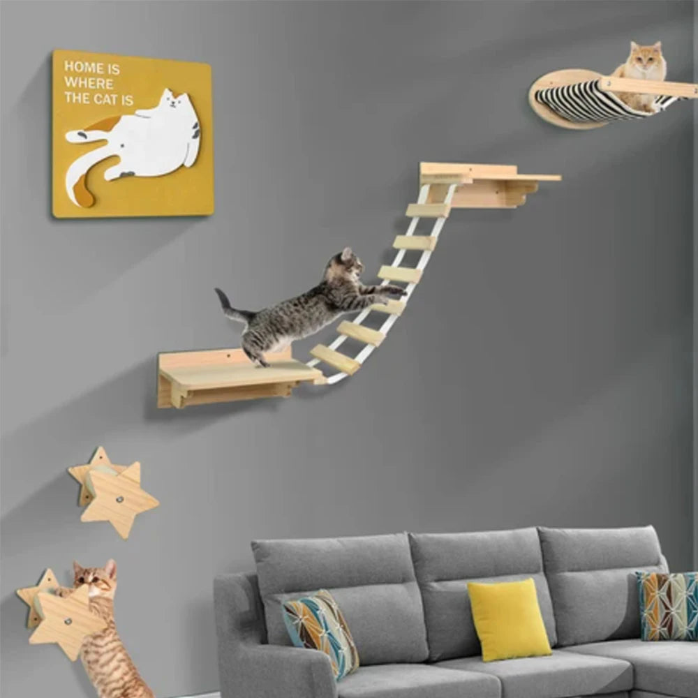 Wandmontage Kattenklimrek