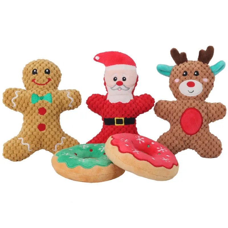 PawJolly Kerst Knuffelgeluid Hondenspeelgoed