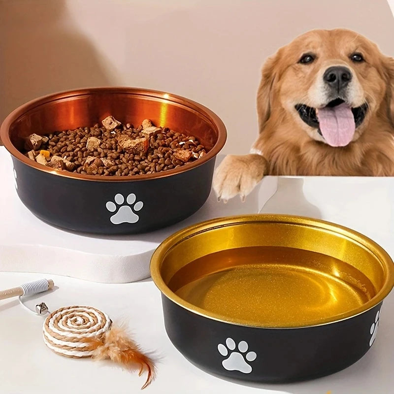 Anti-Slip RVS Eetbak voor Honden en Katten