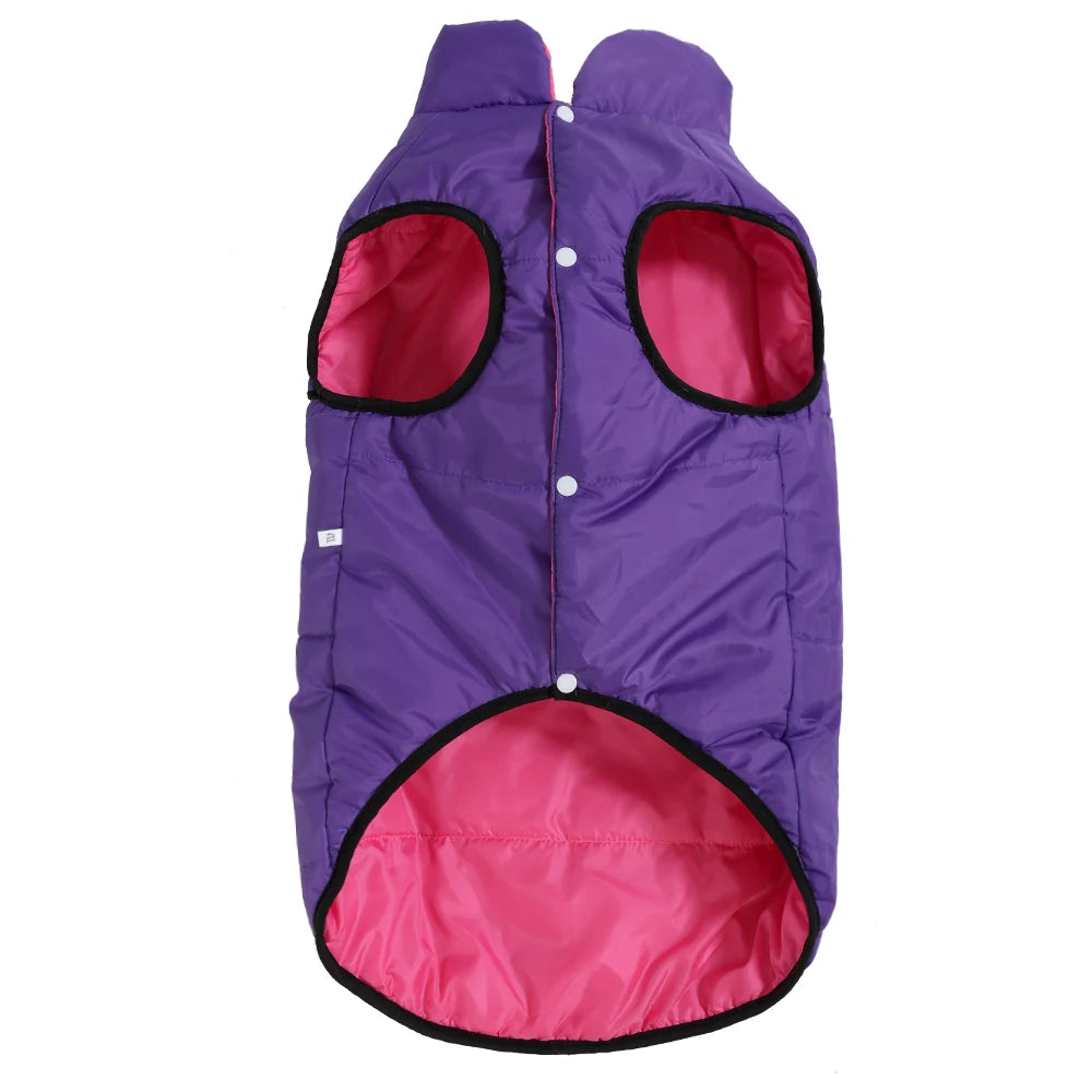 ThermoPaws DuoShield – Omkeerbare Winterjas met Riemopening voor Honden & Katten