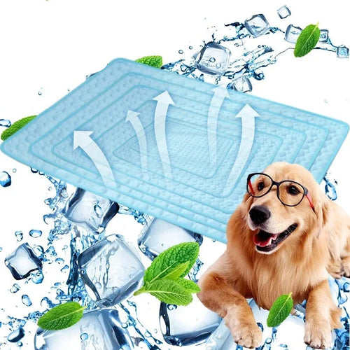 Koelmat Hond Ice Silk – Ademend Zomerbed Lichtgewicht