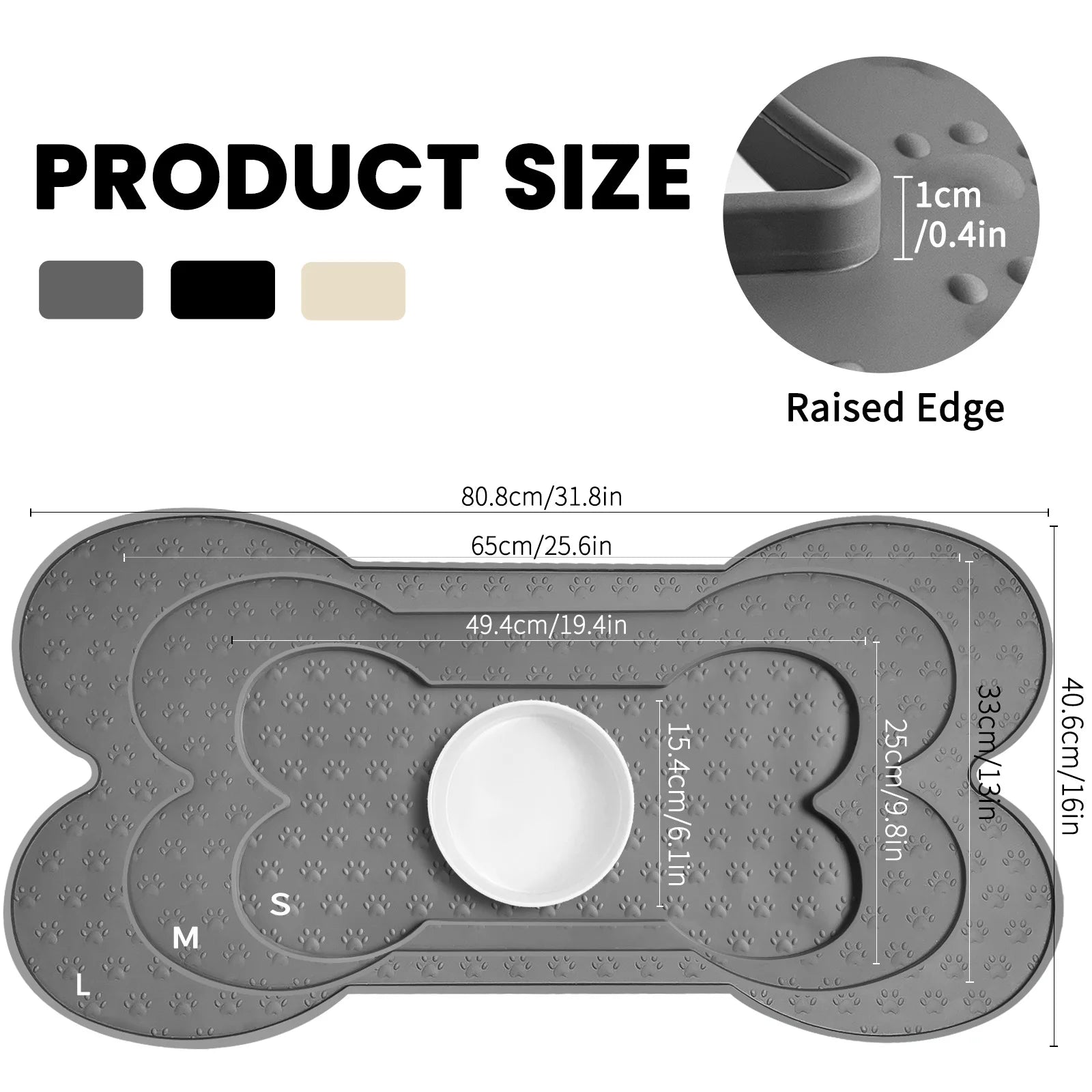 Anti-Slip Siliconen Voedingsmat