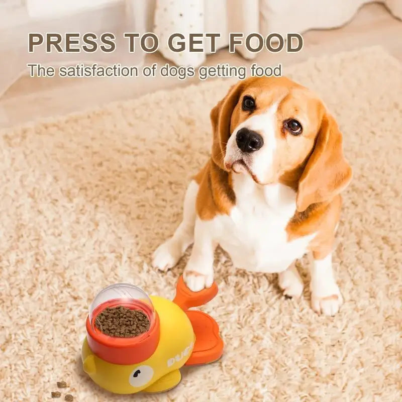 Interactieve voederpuzzel voor hond of kat – geel eend design 20 cm