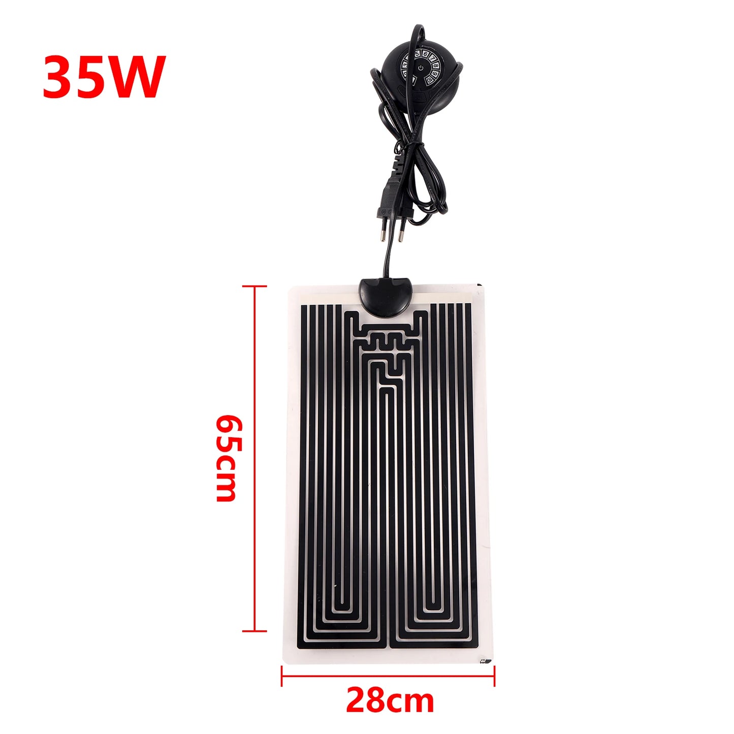 Verwarmingsmat met regelbare temperatuur