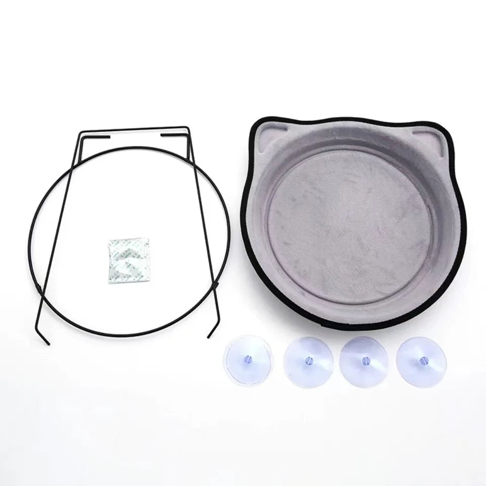 Kattenraamhangmat Fluweel & IJzer – 15 kg draagkracht – Wasbare hoes