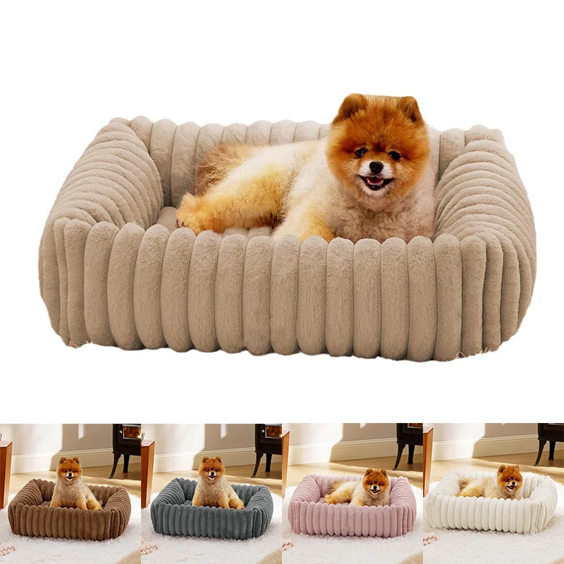 Pluche Huisdierbed  – Wasbaar Antislip Mand voor Hond/Kat