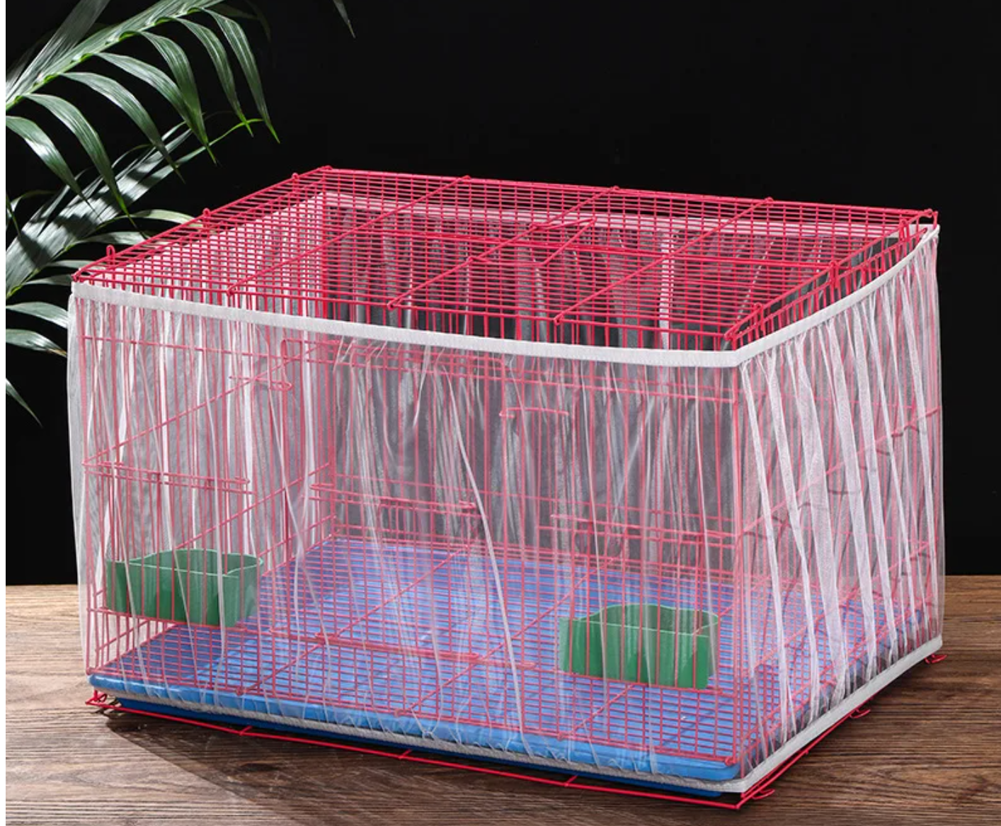 Rekbaar zaadvangnet vogelkooi – ademend mesh