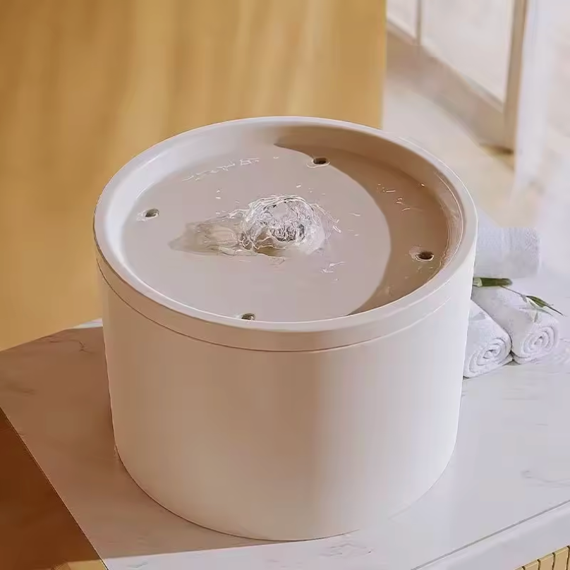 Keramische Drinkfontein 1.5L – Stil, USB, Met Koolstoffilter, Wit