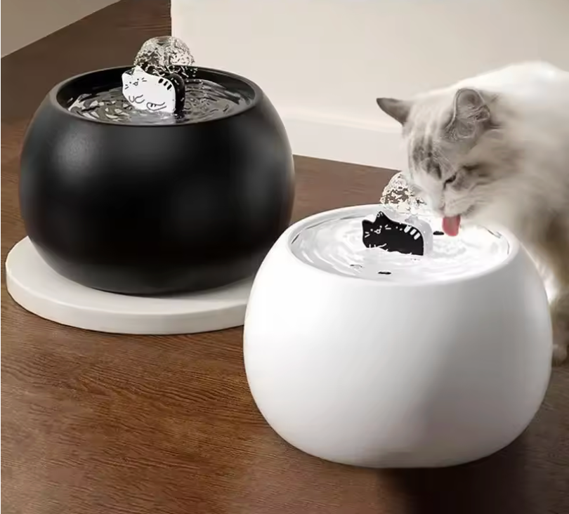 Keramische Kattenfontein – Stil, USB, 5-voudige Filter