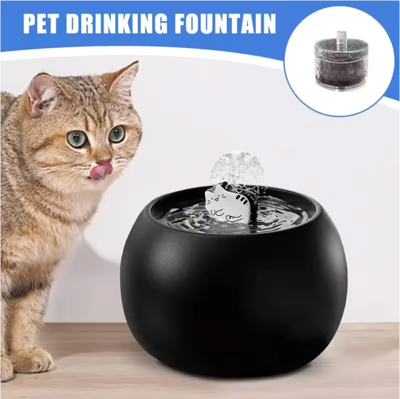 Keramische Kattenfontein – Stil, USB, 5-voudige Filter