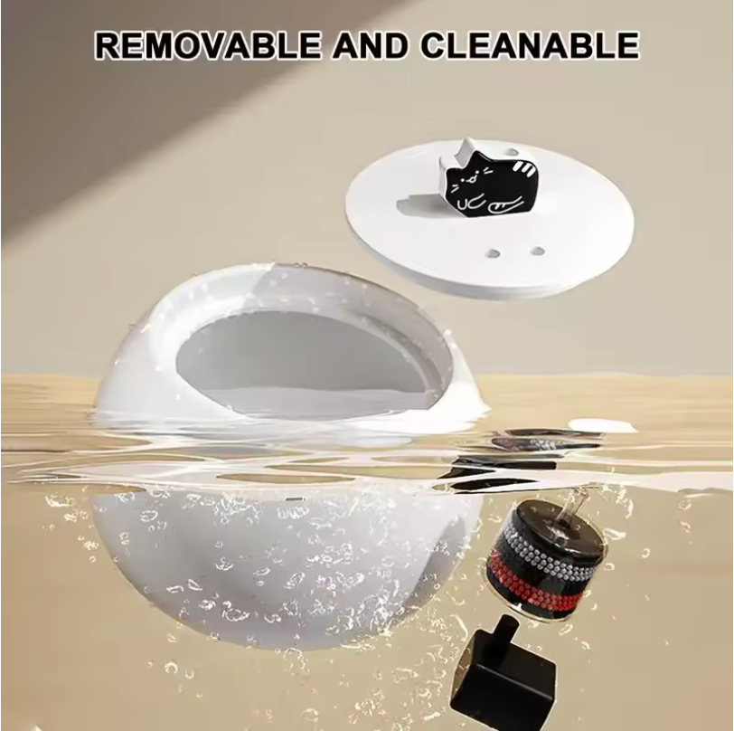 Keramische Kattenfontein – Stil, USB, 5-voudige Filter