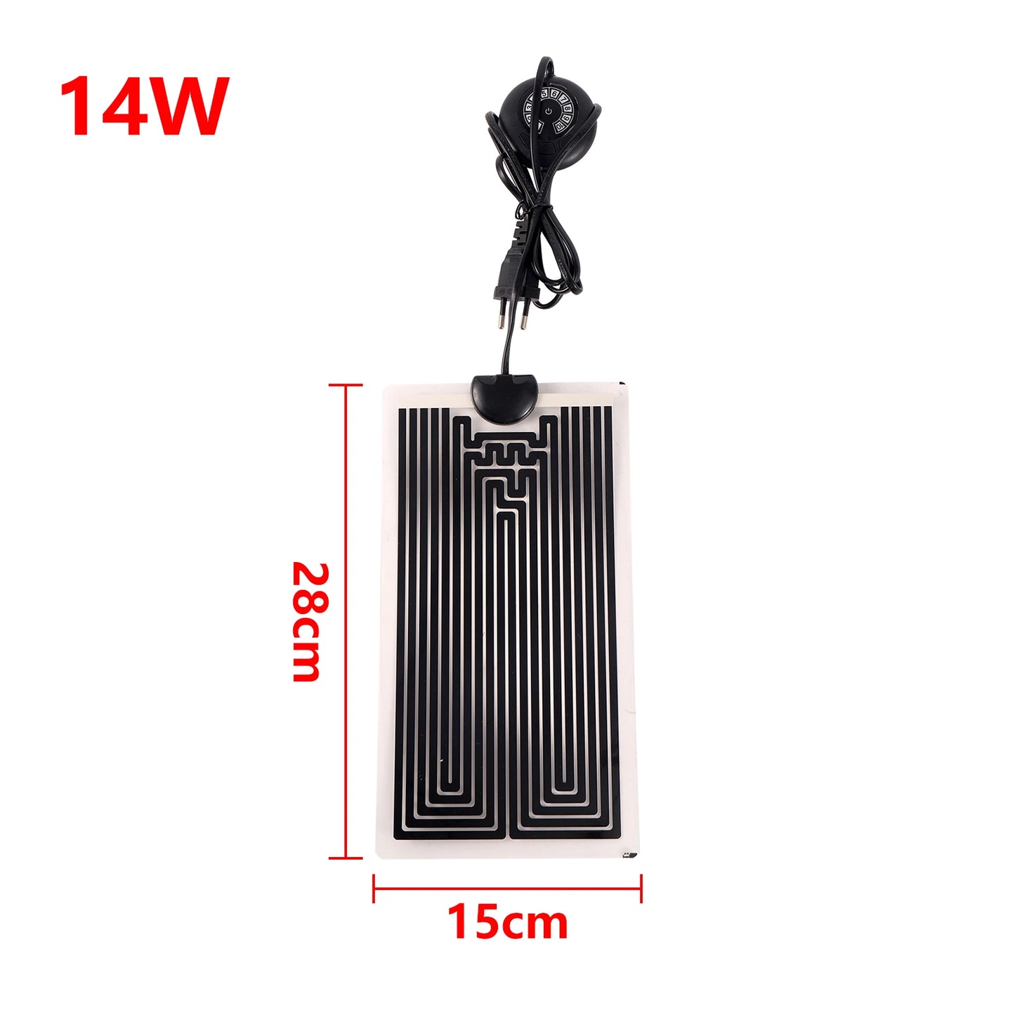 Verwarmingsmat met regelbare temperatuur