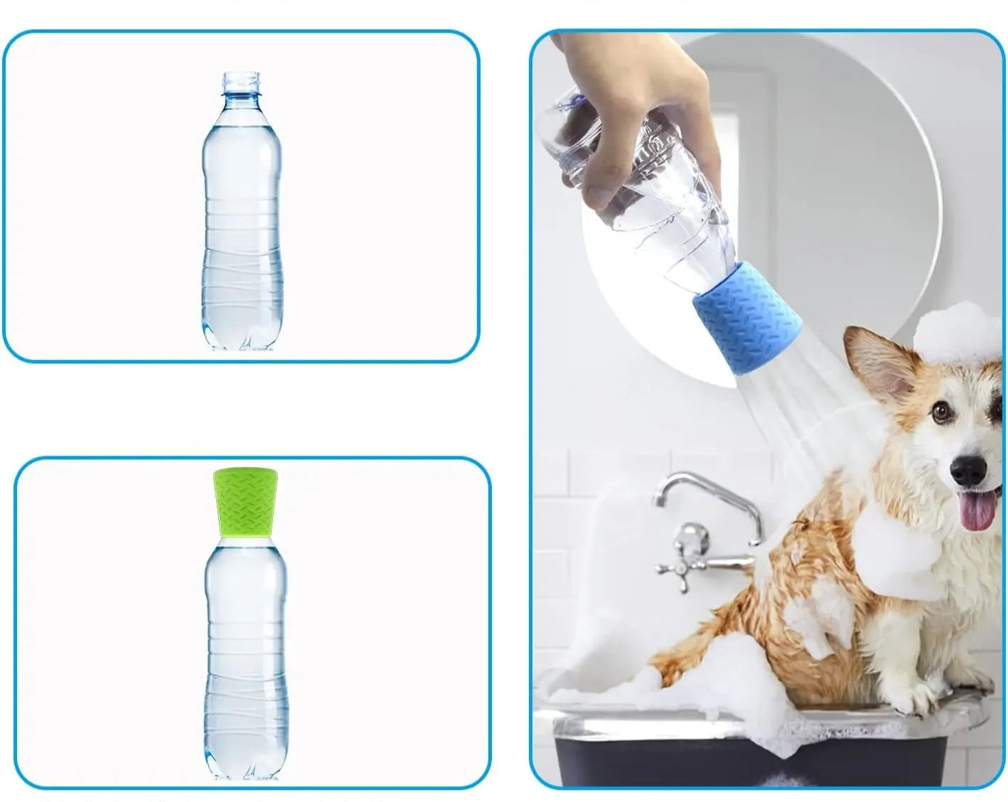 PAWSPLASH – Draagbare Siliconen Douchesproeier voor Huisdieren