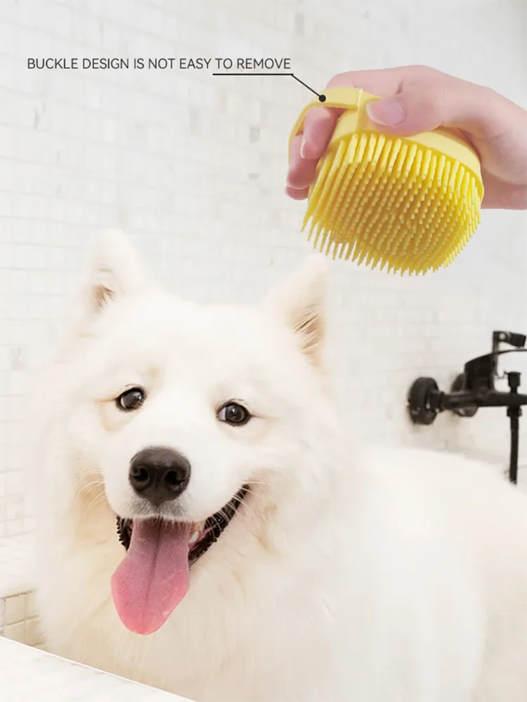 LuxePaws Silicone Pet Massage & Bath Brush