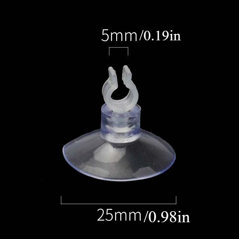 AquaGrip Set van 10 Rubberen Aquarium Zuignappen