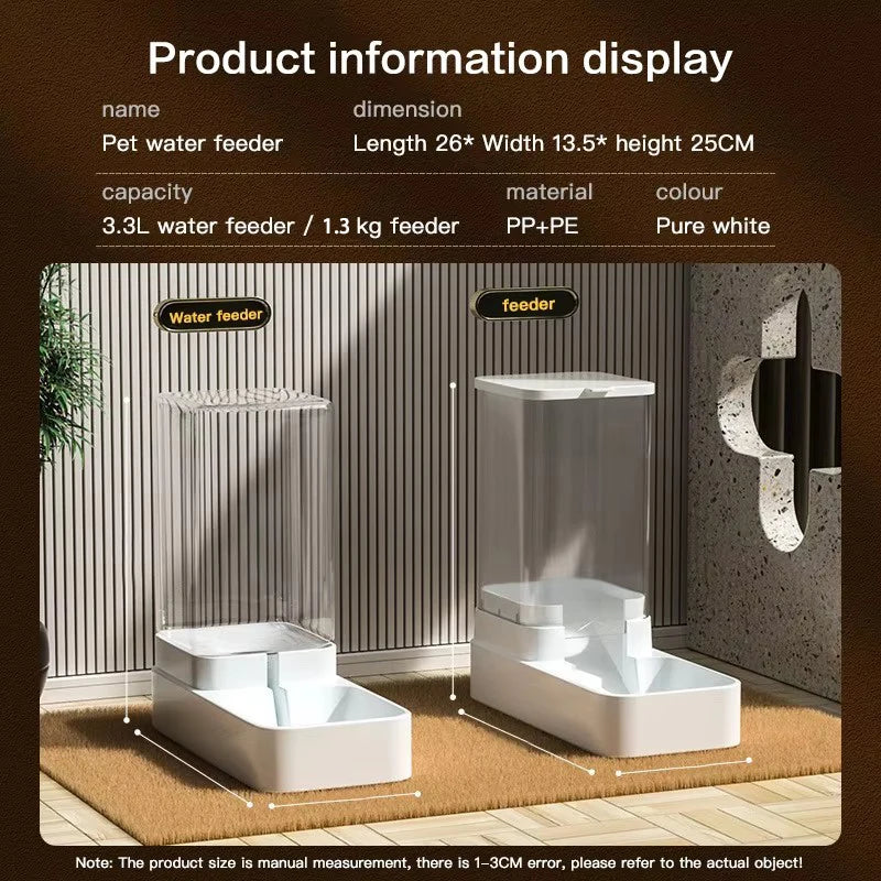 Automatische voer- en waterdispenser kat – BPA-vrij kunststof 3,8L