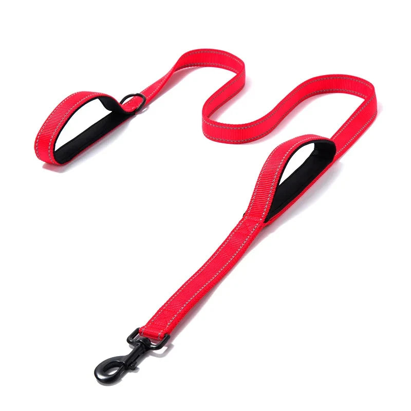 Zware Dubbele Hondenhalsband – Ketting en Nylon, 150 - 180cm