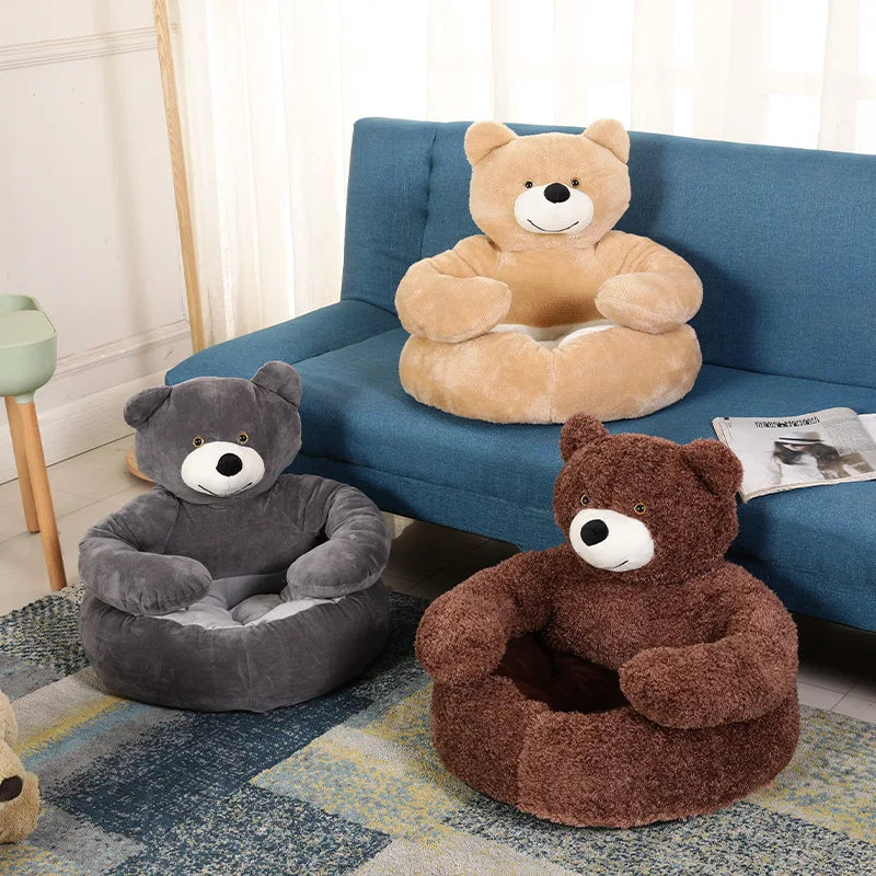 Pluche Beren Huisdierenbed  – Zacht Winterbed Hond Kat