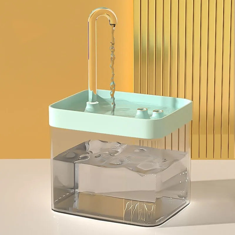 Kattenfontein 1.5L – Automatisch, Stil, BPA-vrij en Transparant Design