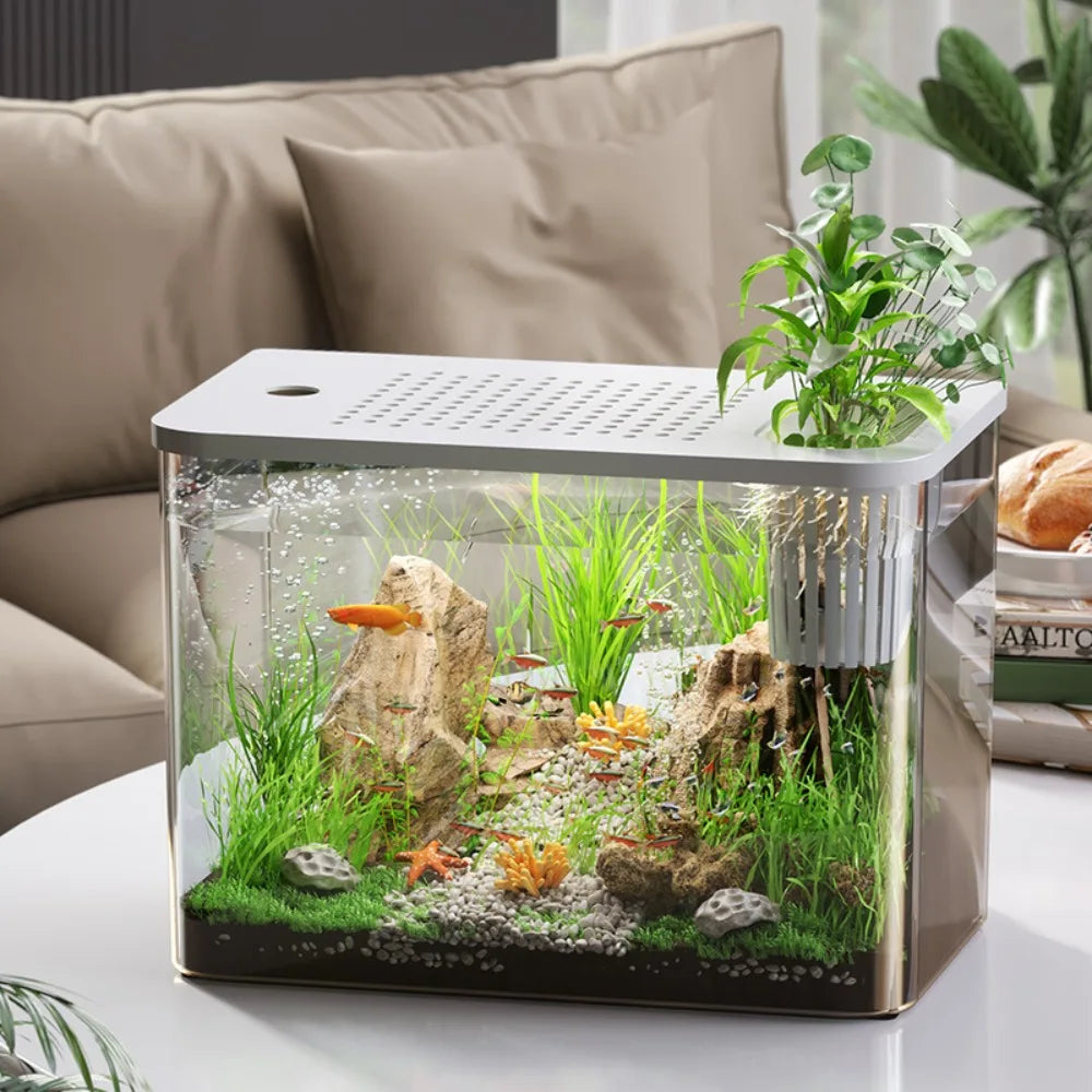 AquaView PET+ABS Aquarium met Deksel