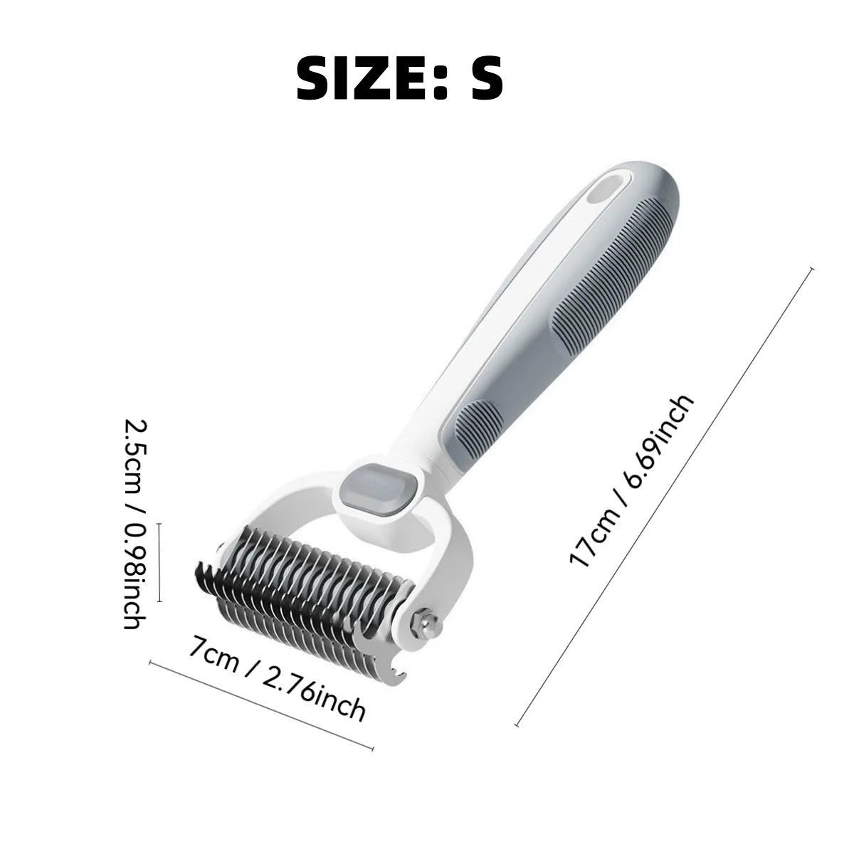 FurEase DuoCare Pro – Dubbelzijdige Ontklit- & Deshedding Borstel voor Honden en Katten