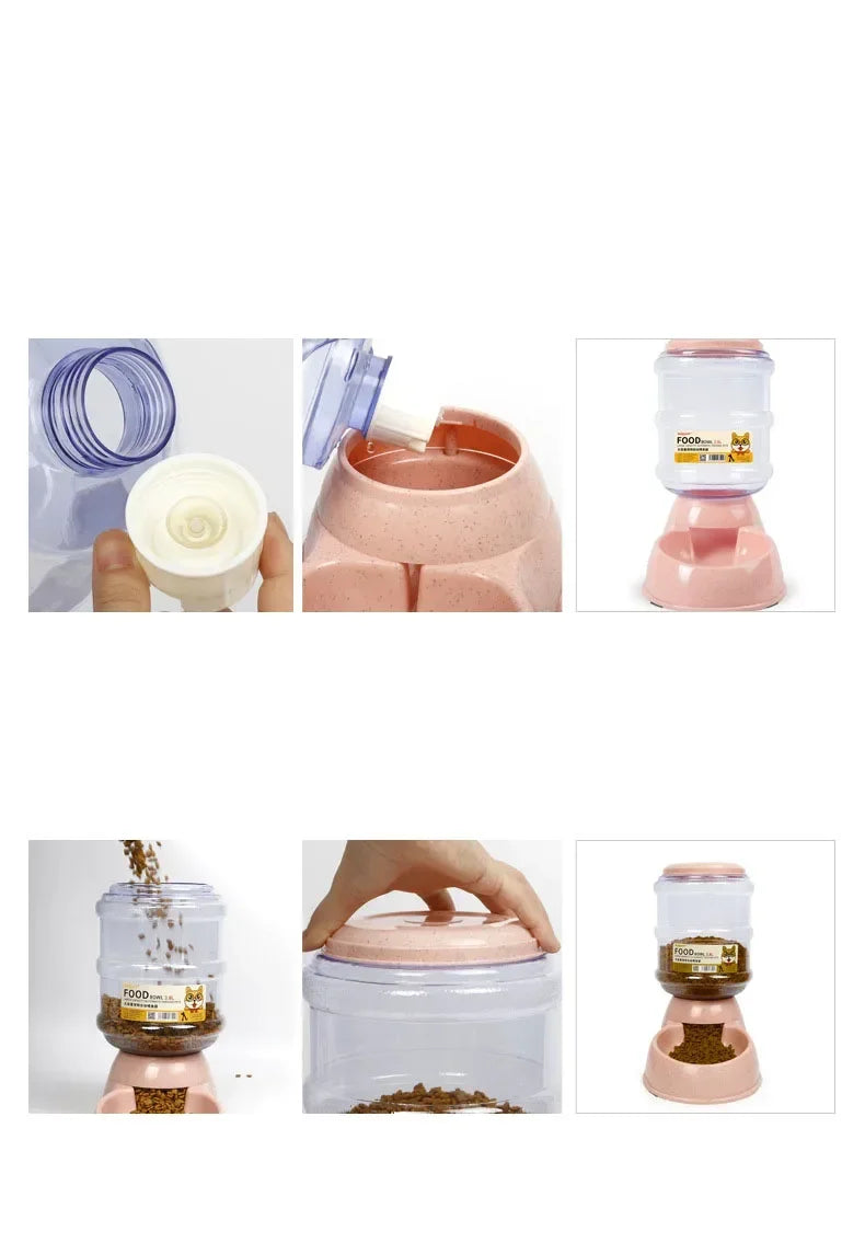 SmartHydra Automatische Voer- en Waterdispenser voor Huisdieren – 2-in-1 Eet- en Drinkbak met Waterfles