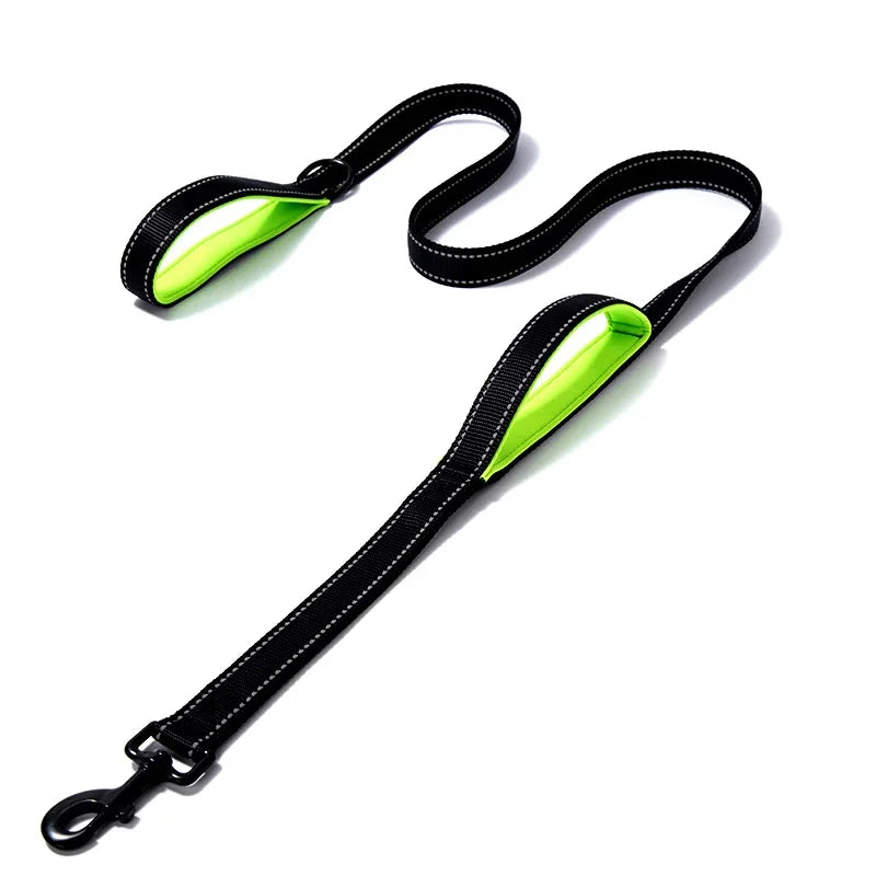 Zware Dubbele Hondenhalsband – Ketting en Nylon, 150 - 180cm