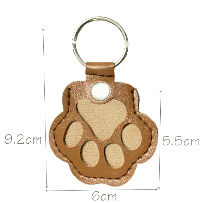 MemoryPaw – Leren Herdenkings Sleutelhanger met Haarlok Houder