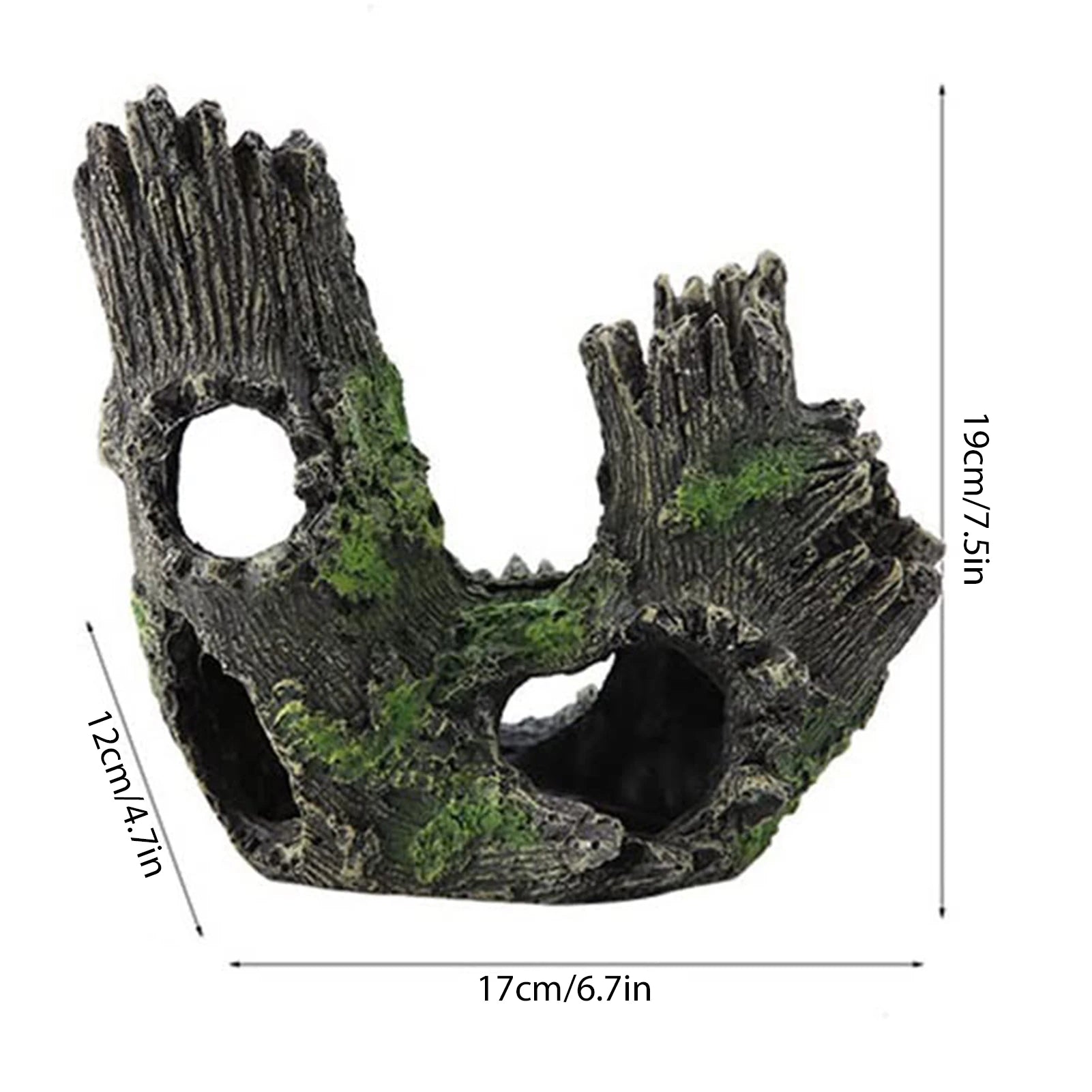 Hars aquarium brug ornament