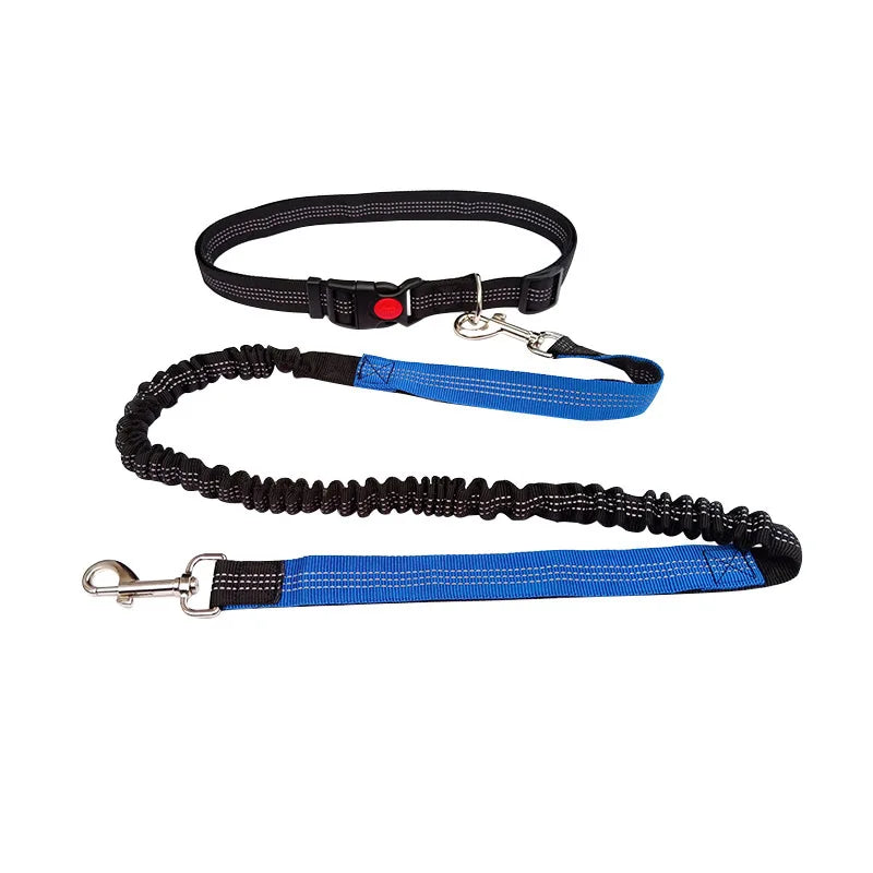 Handsfree Hondenriem met Heupgordel – Verstelbare Polyester Riem