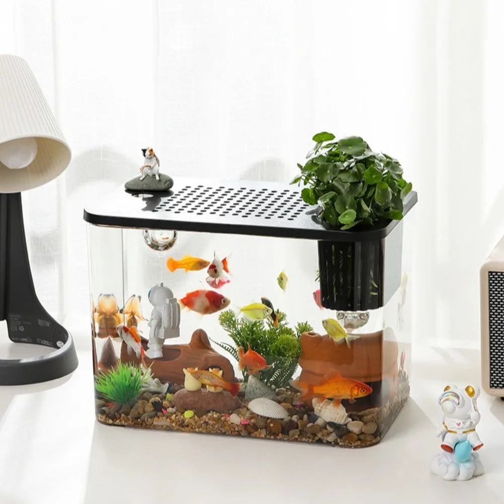 AquaView PET+ABS Aquarium met Deksel