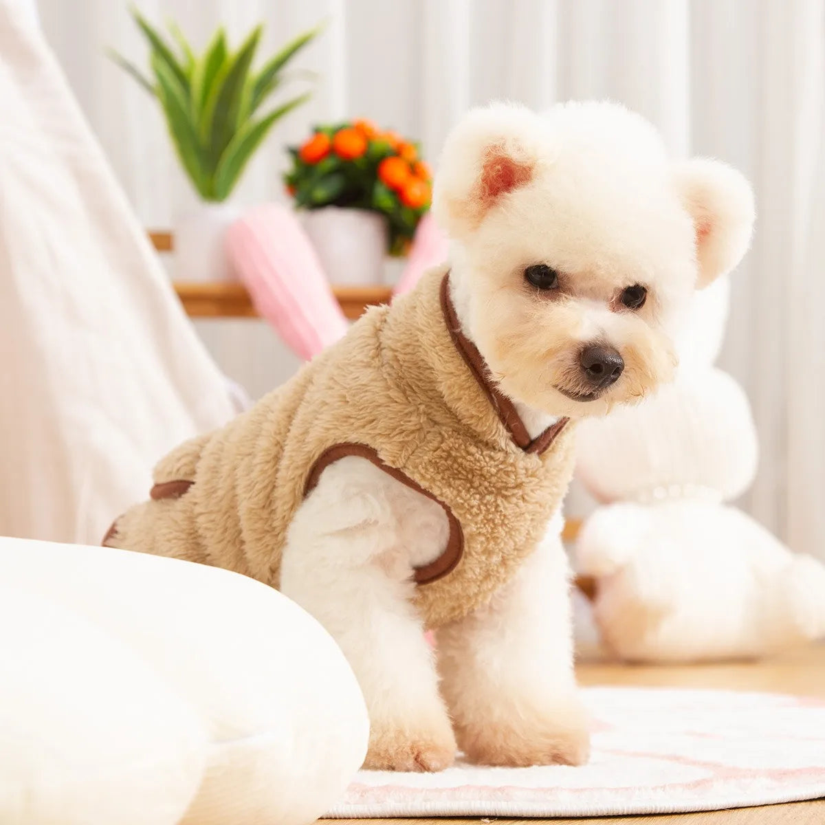 SnuggleTeddy High-Neck Fleece Hondentrui