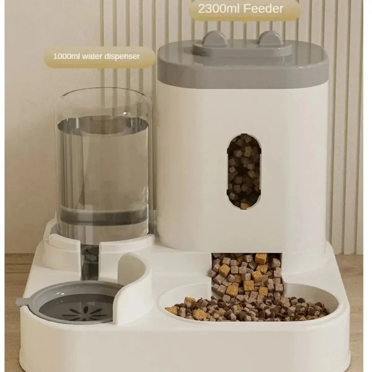Automatische voer- en drinkbak hond/kat – RVS & BPA-vrij plastic