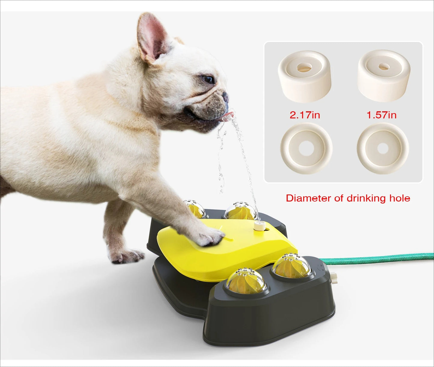 AquaPaws Hondenwatersproeier – Interactief Speels & Verfrissend Waterspeelgoed met Stapfunctie