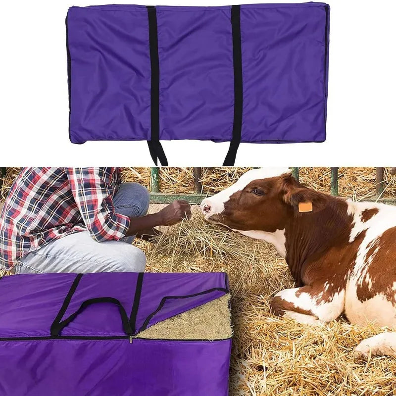 HayGuard Pro – Waterdichte Ritsbare Hooibaal Opbergtas voor Paarden & Vee