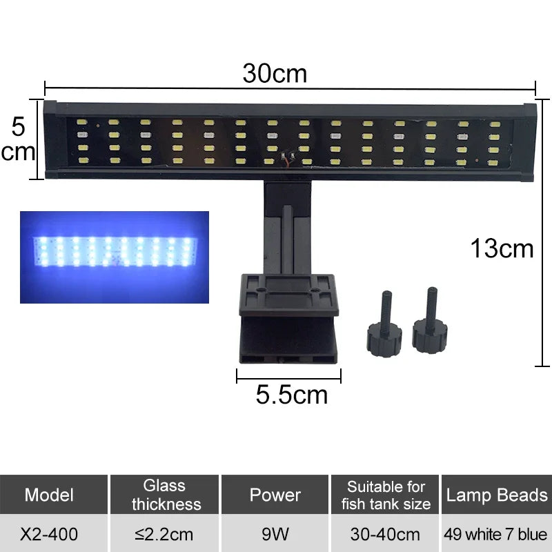 Ultradunne LED-aquariumlamp