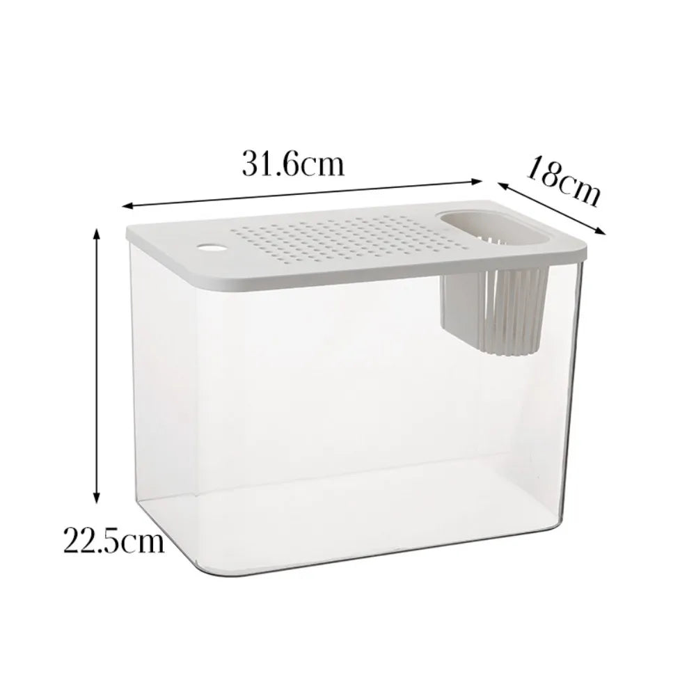 AquaView PET+ABS Aquarium met Deksel