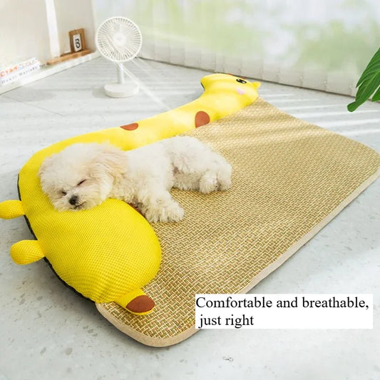 Koelmat Hond Kat  – Dierenvorm Zomerbed met Gelvulling