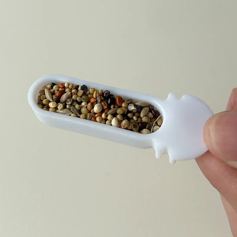 Vogel voerbak kunststof hangend – 4 stuks, voor kanaries en vinken