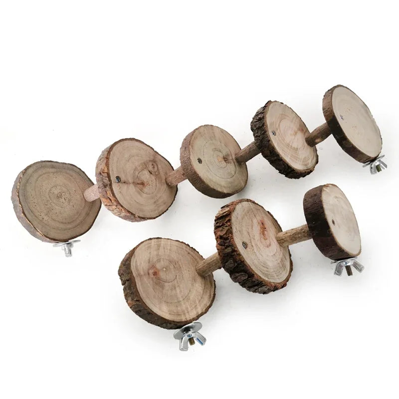 Houten klimladder voor hamsters of vogels – 3 of 5 treden